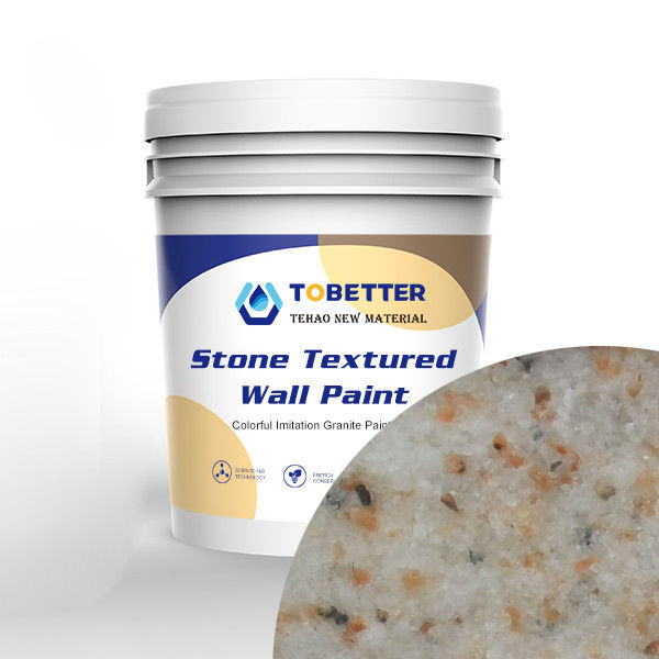 Resistencia al calor pintura natural de piedra real efecto de piedra exterior textura de la pintura Nippon Replace
