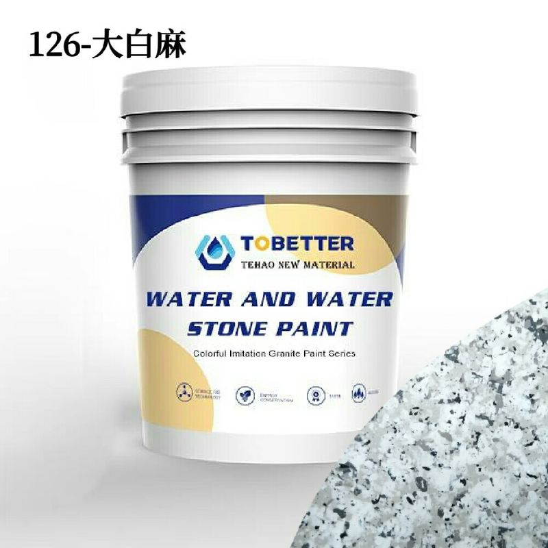 Pintura de revestimiento de pared en polvo Imitación gris Imitación de piedra de granito Pintura de revestimiento de pared exterior
