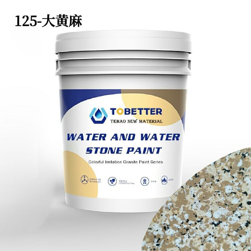 125 De piedra exterior impermeable pintura de pared de agua en el agua colorida decoración de líquido