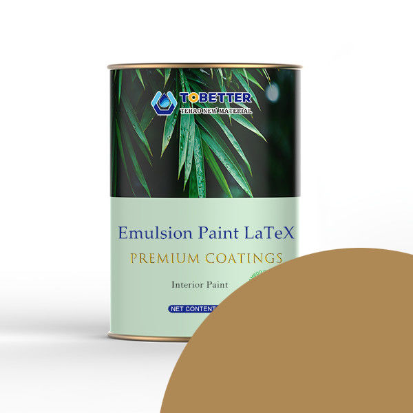 Eco Marrón Anti formaldehído Interior de revestimiento de pared pintura resistente al moho fácil limpieza
