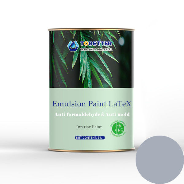 Pintura de revestimiento de pared azul índigo claro para paredes interiores Ecológica y resistente al formaldehído